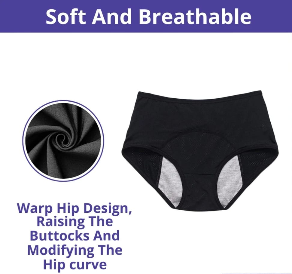 Pack Of 4 High-Waist Leak Proof Panty